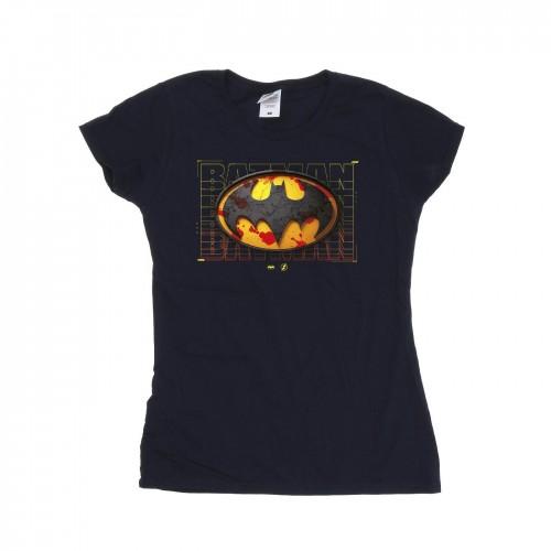 DC Comics Womens/Ladies The Flash Batman Red Splatter Cotton T-Shirt