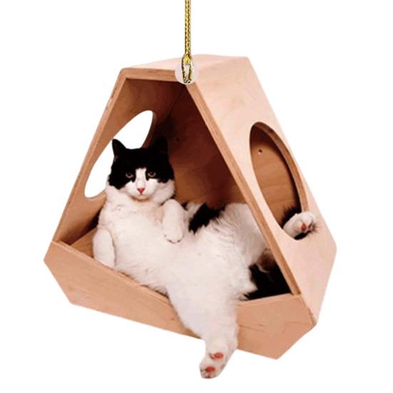 1/6 шт. Подвеска для автомобиля, дизайн кошки, акриловое подвесное украшение со шнурком, аксессуар для подвешивания на зеркало заднего вида автомобиля с котенком