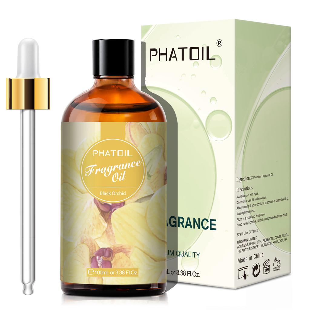 PHATOIL 100ml/3.38Fl.Oz Fragrance Oils Pure & Natural Essential Oils Perfect for Aromatherapy Diffuser Relaxation Massage Skin & Hair Care
