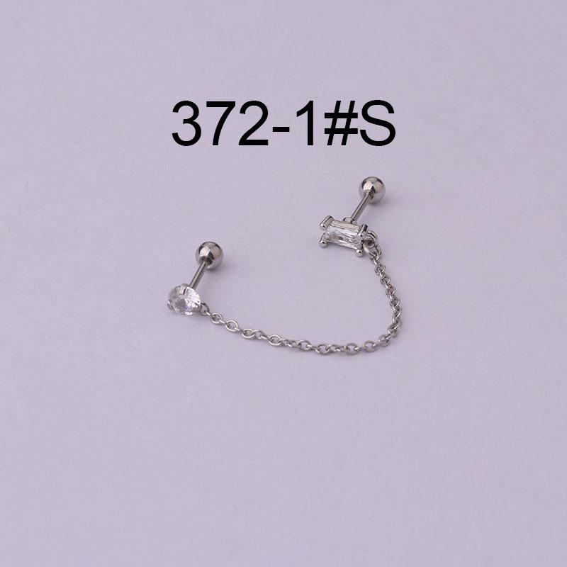 Тонкий стержень из нержавеющей стали, серьги-пусеты для двойного прокола хряща уха, корейский стиль