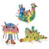 [ DJECO Jeko threading 3D animals ] paper craft Crafts three-dimensional 3 years old animal educational toys present (DJ08983)
