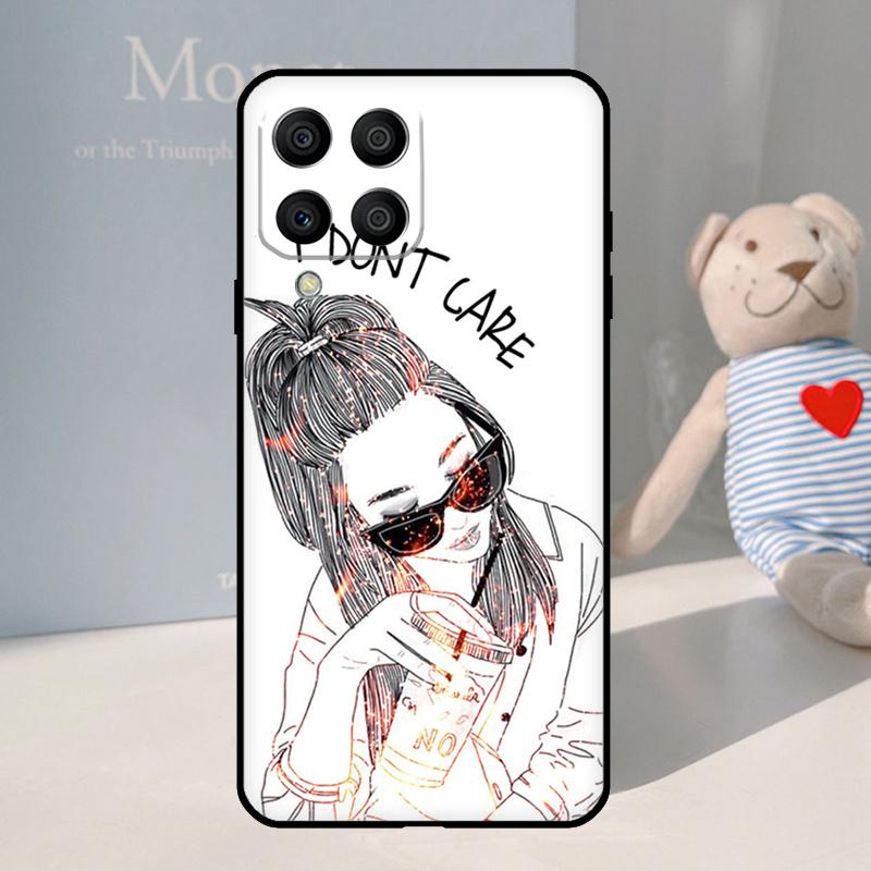 I don't care For Samsung Galaxy M55 M15 M35 M14 M34 M54 M11 M21 M31 M13 M33 M53 M12 M32 M52 M06 M16 Case
