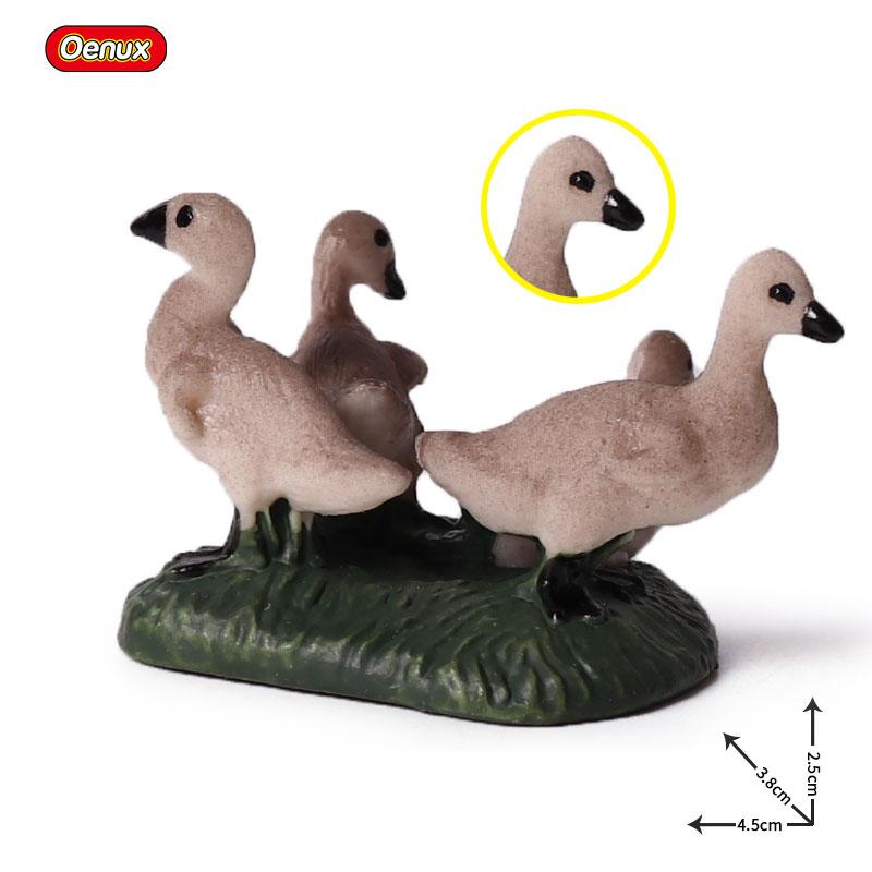 Oenux Модель Домашней Птицы Симуляция Гусь Лебедь Стая Утки Статуэтки Фермерских Животных Миниатюрная Фигурка Образование Детская Игрушка