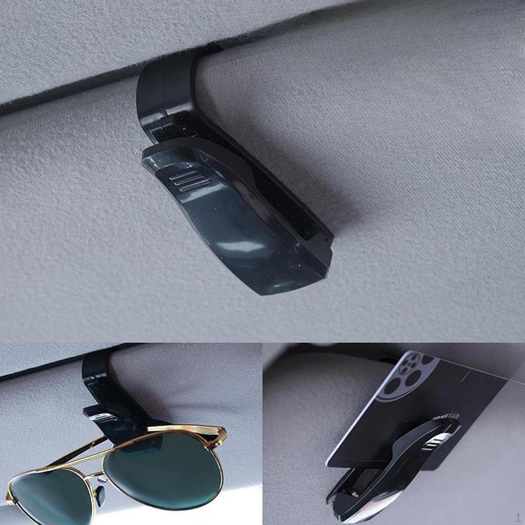 Car Sun Visor Sunglasses Holder Automotive Glasses Storage Clamp Vehicle Mount