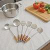 Stainless Steel Spatula & Slotted Spoon Set with Polished Finish and Rosewood Handle