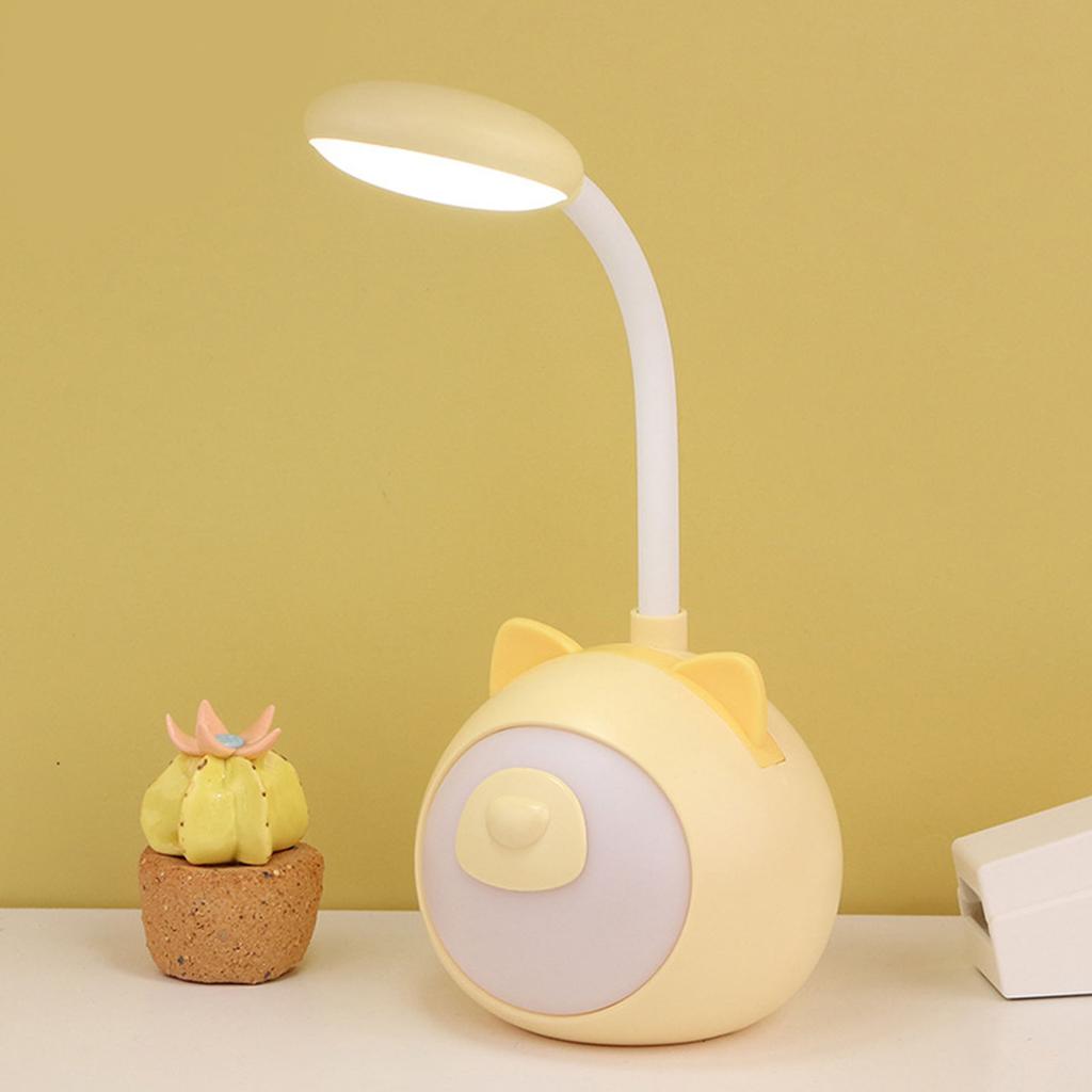 Desk Lamp LED Eye Caring USB Rechargeable Dimmable Color Temperature Adjustable Desktop Reading