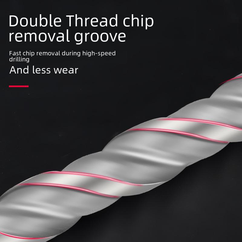 Light Electric Hammer Special Ceramic Glass Drill Bit - Round Handle, Triangle Alloy Tip, Ideal for Cement Walls and Brick Openings.