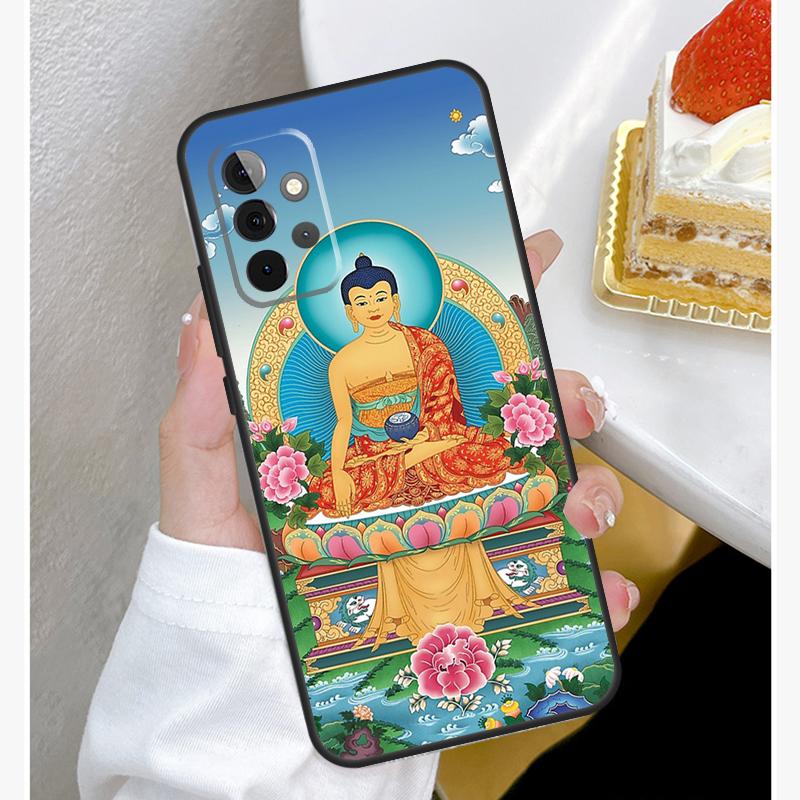Чехол с Буддой Шакьямуни для Samsung Galaxy A55 A35 A15 A14 A34 A54 A73 A53 A33 A23 A13 A12 A32 A52 A51