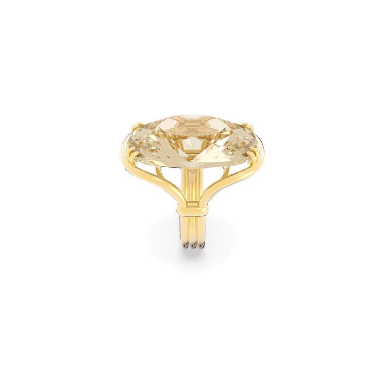 Swarovski Harmonia Модное Универсальное Большое Кольцо с Имитацией Кристалла с Позолотой Женские кольца 5640042