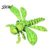 Realistic Insect Model 3D Printed Dragonfly Figurine, Articulated with Movable Joints, Joints Stress Relief Fidget Toy for Desk Decoration Educational