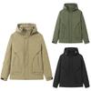 Мужская весенне-осенняя куртка однотонная хлопковая с капюшоном ветровка куртка для занятий спортом на открытом воздухе мужская куртка