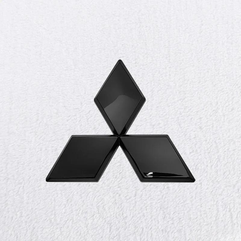 Car Front Grill Emblem Sticker Rear Trunk Badge Decal for Mitsubishi Outlander Ralliart Lancer ASX Pajero Delica EVO Colt L200