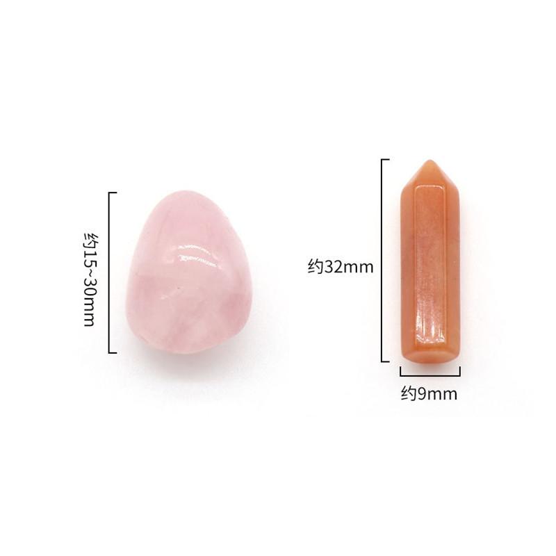 14PCS Natural Stone Set 7 Chakra Reiki Healing Stone Quartz Mineral Ornament Healing Gemstone Home Decoration Craft Stones Gifts