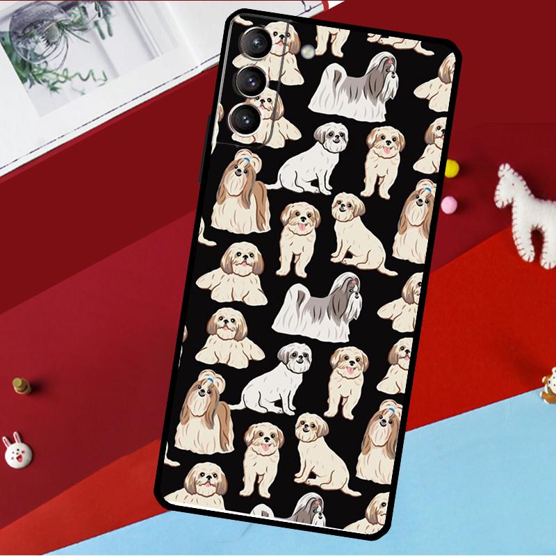Мультяшная собака Ши-тцу Чехол Для Samsung Galaxy S26 S25 S24 S21 S22 S20 Ultra S9 S10 Plus S23 FE S25 FE Чехол для телефона