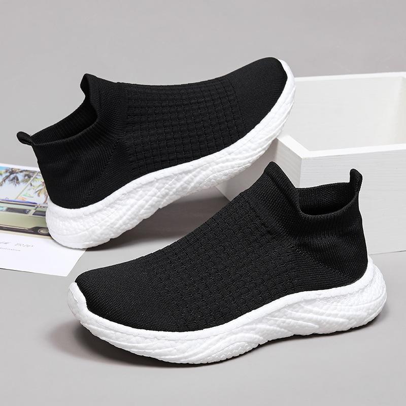 New Summer and Autumn Mesh Shoes Casual Shoes Men and Women Couples Platform Sports Shoes Solid Color Casual Shoes Simple Trendy Shoes