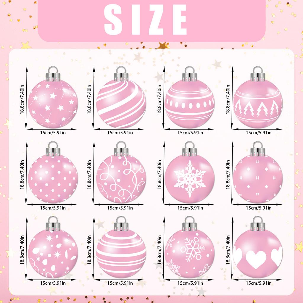 New Style, Christmas Theme, Pink, Paper, Christmas Ball, Spiral Pendant, Party Scene Decoration, Decorative Supplies