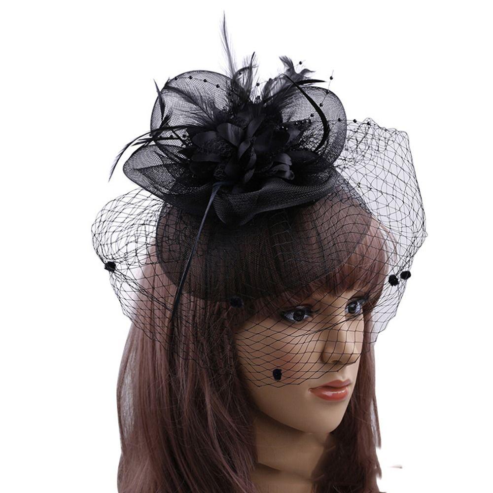 Для женщин свадебные цветочные вуалетки шляпа женская повязка на голову аксессуары для волос корейский стиль повязка на голову