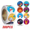 100-500pcs Cute Animal Panda Stickers for Envelope Praise Reward Student Work Label Stationery Seal Lables 1inch/2.5cm