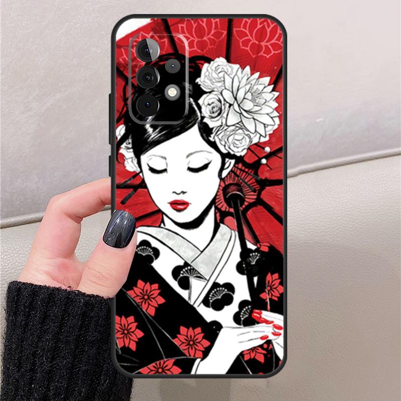 Японское искусство Татуировка Кимоно Для Samsung Galaxy A17 A37 A57 A53 A33 A13 A32 A52 A16 A36 A56 A55 A35 A15 A54 A34 A14 Чехол
