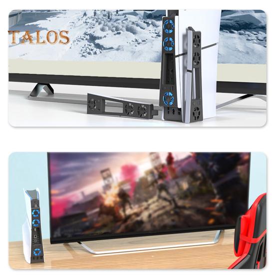 Вентилятор охлаждения игровой консоли с портом USB 3.0. Низкий уровень шума. Простая установка. Эффективный охлаждающий вентилятор с поддержкой Plug-Play. Радиатор для PS5 Slim.