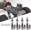 4Pcs Negative Pressure Aluminum Shock Absorbers for 1/10 Axial / SCX10 / D90 / TRX-4 RC Crawler Car