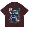 230 Gsm 100% Cotton Jujutsu Kaisen V43 Maki Print Unisex Heavy Cotton T Shirt