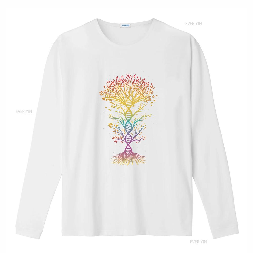 Dna Tree Of Life T Shirt Geek Science Genealogy Family Biology Vintage Washed Designer Clothes Top For Everyday Wear Casual