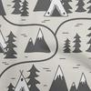 Cotton Flex Dusty Gray Fabric Mountain Pattern Sewing Fabric By The Yard Printed Diy Clothing Sewing Supplies 40 Inch
