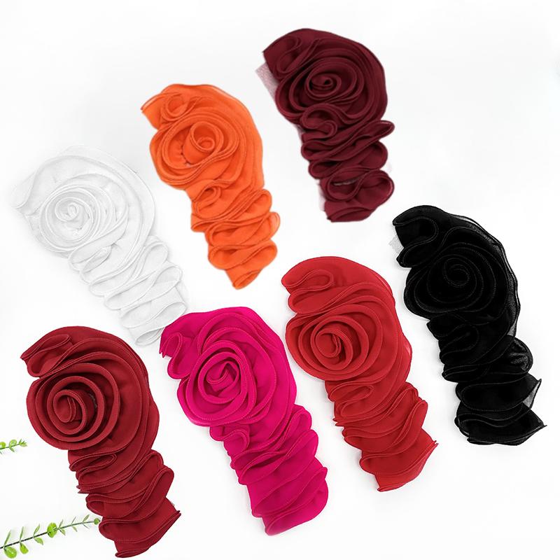 3D Floral Decoration Handmade Flower Patch Diy Chest Flower Sewing Applique For Wedding Dress Accessories