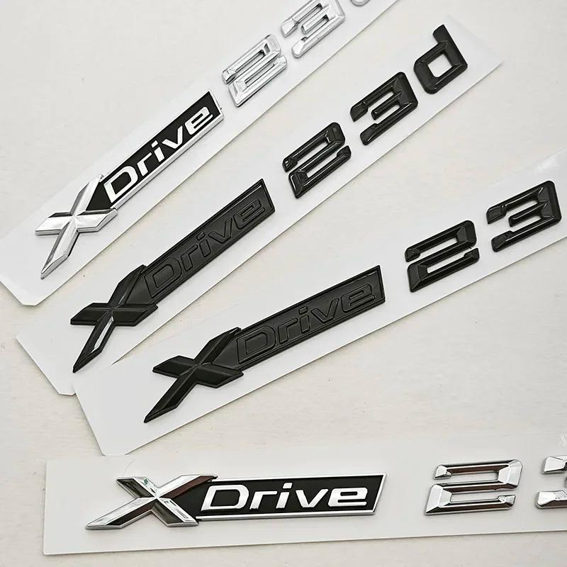 BMW X1 X2 X3 XDrive 23i 23d 3D ABS Car Styling Logo Emblems Rear Trunk Badge Side Fender Decals Exterior Accessories yq2