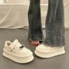 Women's Sneakers  Casual Height Increasing White Shoes Fashion Lace Up Comfortable Breathable Sneakers Platform Femme