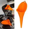 Motorcycle Car Long Tube Gasoline Oil Fuel Adding Plastic Refueling Funnel Tool