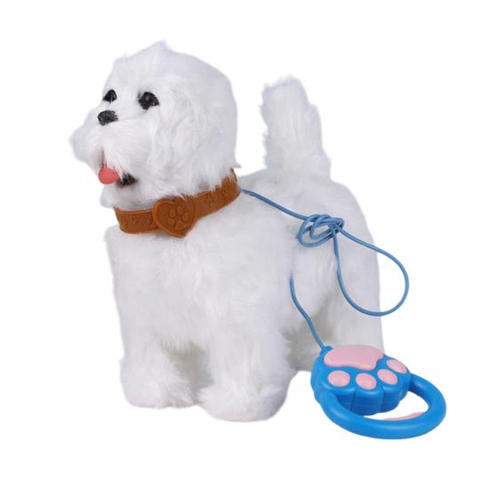 Электрическая плюшевая игрушка для питомца с движением облизывания языка, реалистичными звуками, интерактивная ходячая собака/кошка, плюшевая игрушка с поводком, обучающая интерактивная игрушка