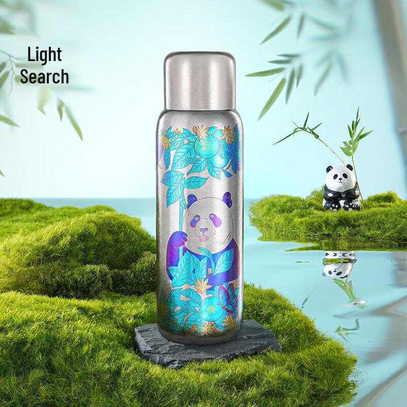 Термобутылка Seeklight Panda из чистого титана