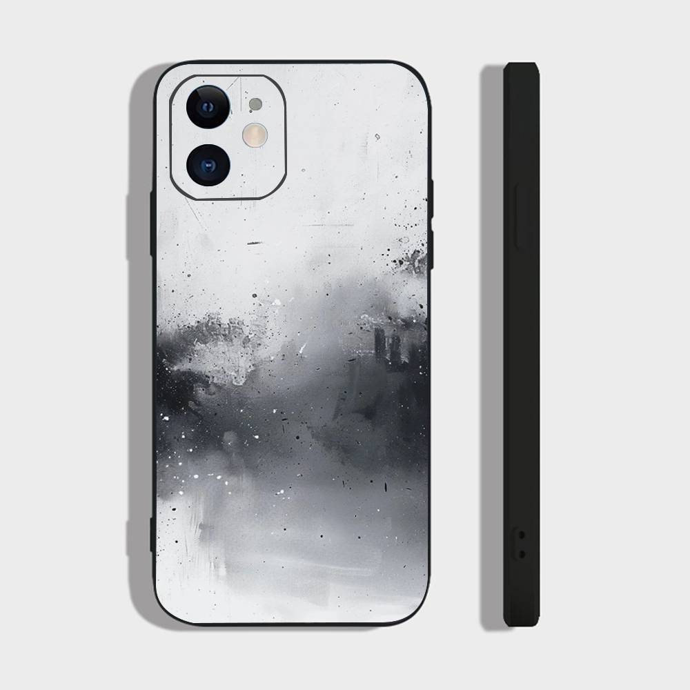 Трехцветный чехол для телефона сине-серо-белый для IPhone 17 Air 16 15 14 13 Pro Max 11 12 Черный силиконовый чехол