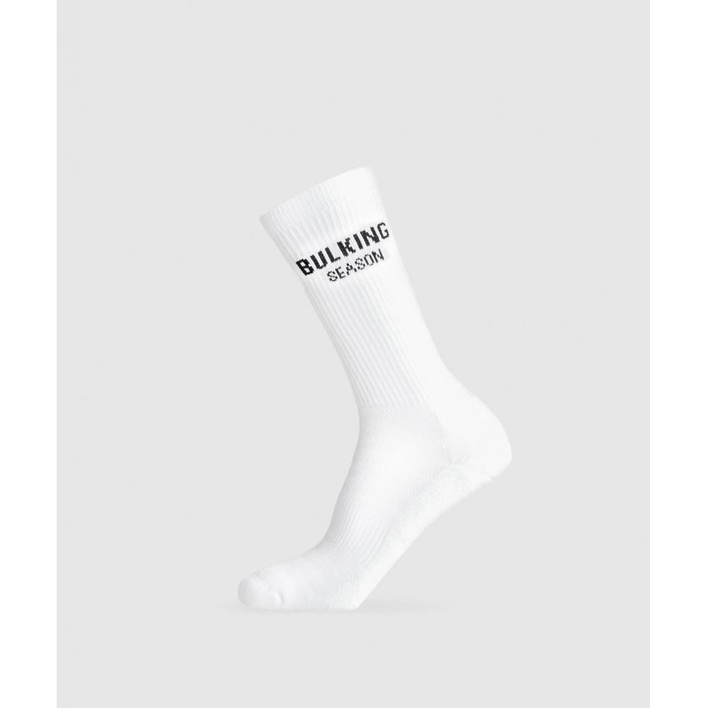 Gymshark Носки Gfx Bulking Season Crew Single White I1b3q Wb57