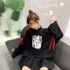 Japanese Style Autumn Cute Cartroon Printed Puff Sleeve Hoodies
