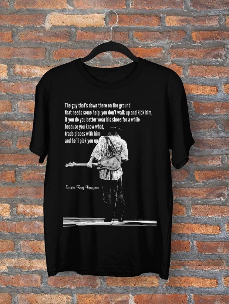 Коллекция stevie ray vaughan Футболка с цитатой Все размеры S-5XL DS98 Унисекс Футболка