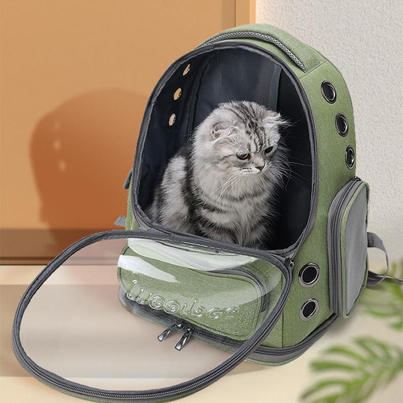 Pet Cat Backpack Pet Backpack Portable Outdoor Cat Travel Shoulder Bag Bag Cat Backpack Large Capacity Breathable Pet Suppli