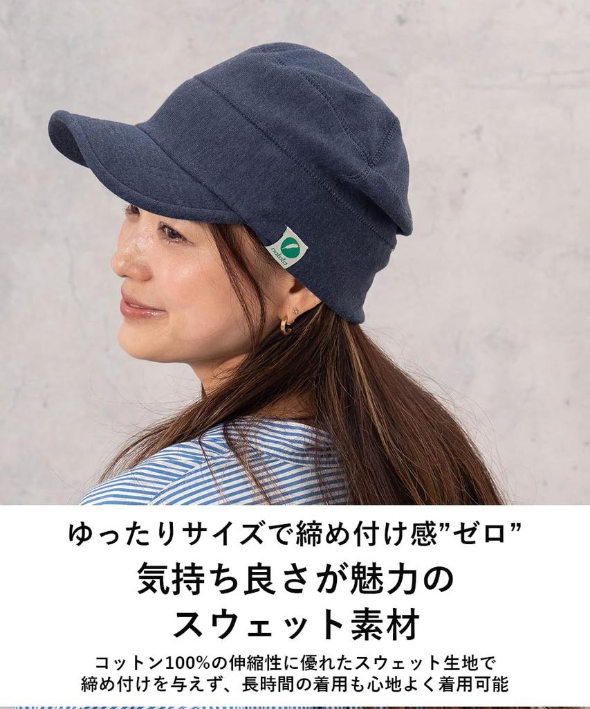 Sweat Work Cap Hat for Men and Large Big Navy [Nakota] Women, Size, Spring, Summer, Autumn, Winter, Size, Cotton, Deep, Washable, Outdoor, Unisex,