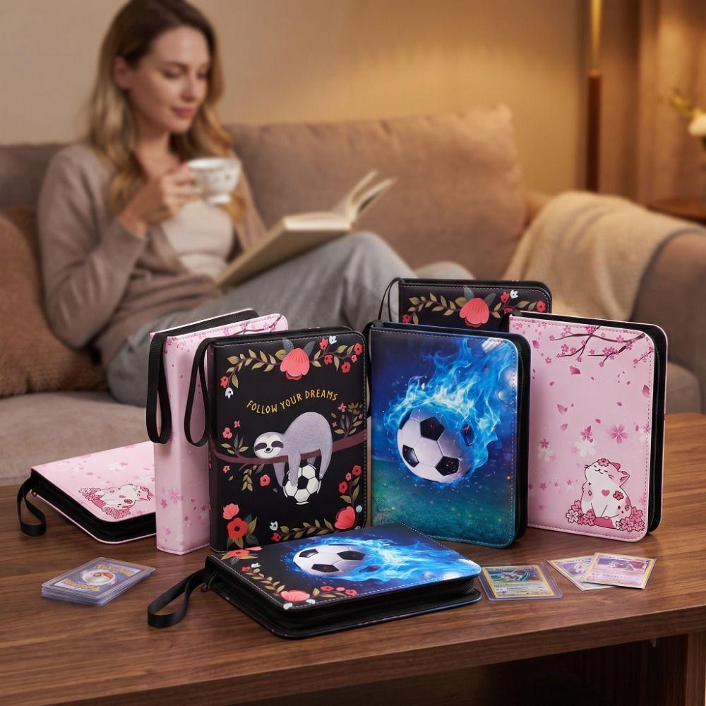 Large Capacity Card Binder Loose Leaf Card Collection Holder Cartoon Anime Card Album Anime Game