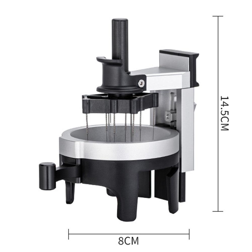 Инструмент для эспрессо Подходит для корзин портафильтра эспрессо 58 мм Регулируемая глубина игл 12 игл Удобная 15x8x8 см Пластиковая кофейная посуда
