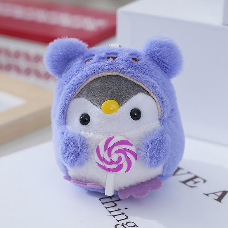 9Cm Small Penguin Plush Keychains Cute Plushie Doll Anime Kawaii Toys For Children Pendant Key Chain Woman Girl Birthday Gift
