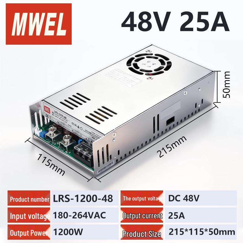 Высокомощный импульсный блок питания Mingwei LRS-450/600W 220В на 12В/24В/36В/48В, 20А/40А
