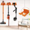 Wall Mounted Trimmer Rack Garage Organizer Weed Whackers Holder Heavy Duty Garden Power Tool Hanger for Shed Workshop Grass Trimmer Hedge Trimmer