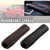 PU Leather Car Gear Handbrake Cover Automobile Interior Manual Handbrake Accessories Box Decoration Gear Handle Head Automo L6P2