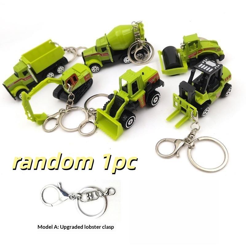 Mini Excavator Keychain Lightweight Durable Construction Vehicle Alloy Key Ring for Men Backpack Pendant Casual Use