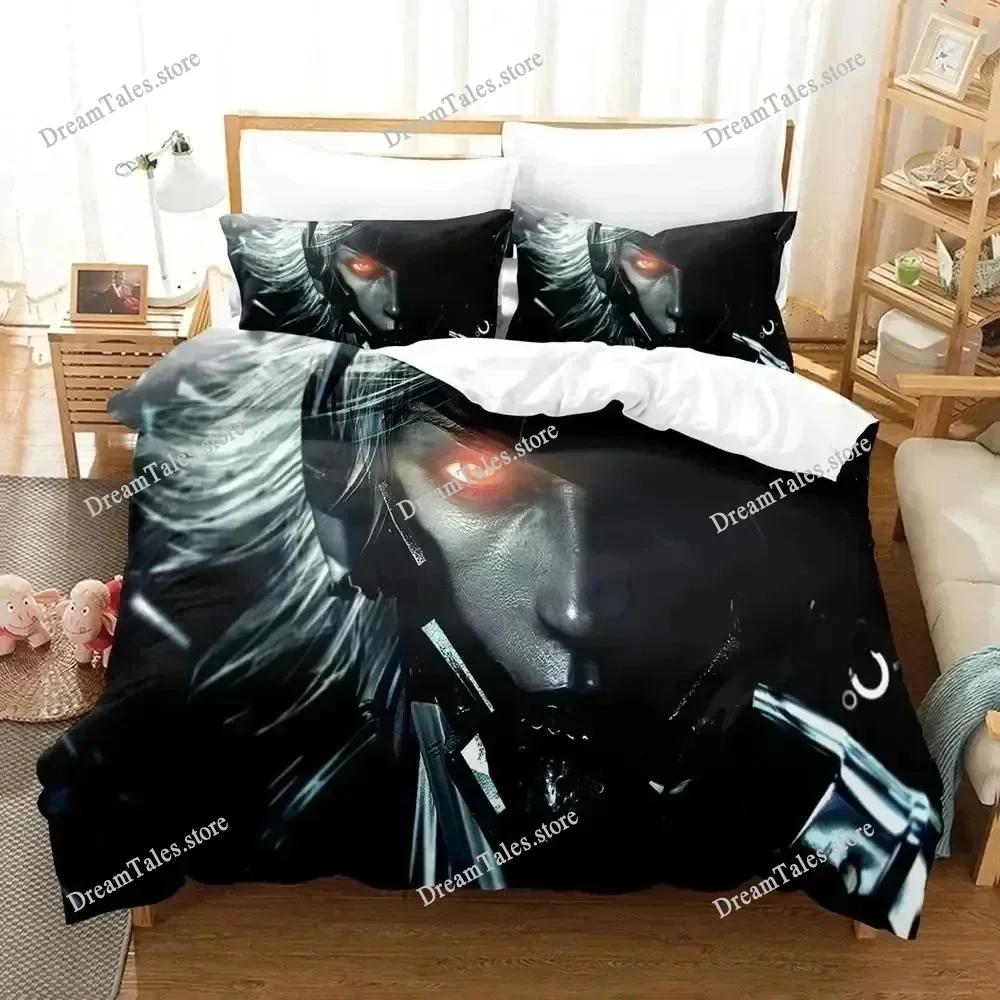 3D Печать METAL GEAR RISING REVENGEANCE Комплект постельного белья Пододеяльник Комплект для кровати Покрывало Наволочка Одеяло Размер King Queen Взрослый741