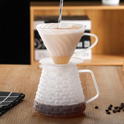 Новый матовый стеклянный кофейник V60 фильтр-чашка кофейный набор сервировочный горшок ручной заварки