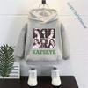 Kpop KATSEYE Hoodies Sweatshirt Kids Clothes Boy Girls Casual Hooded Pullover Casual Tops Fashion Outfits Children's Clothing